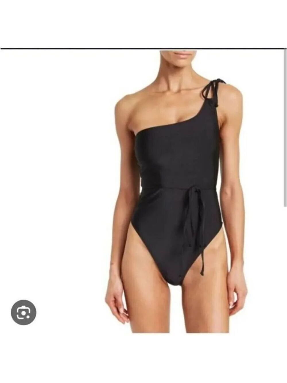 Good American New Shine One Shoulder Swimsuit Sz 2 or M